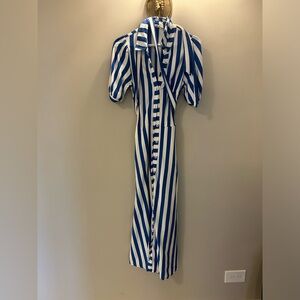 Boden blue stripe dress is size 6( uk 10r)